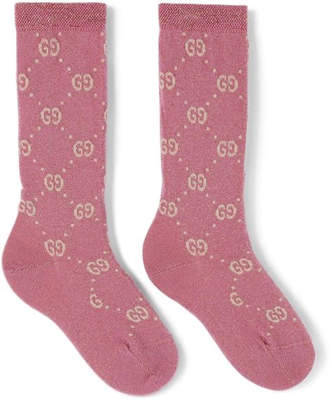 gucci pink glitter socks|pink gucci socks kids.